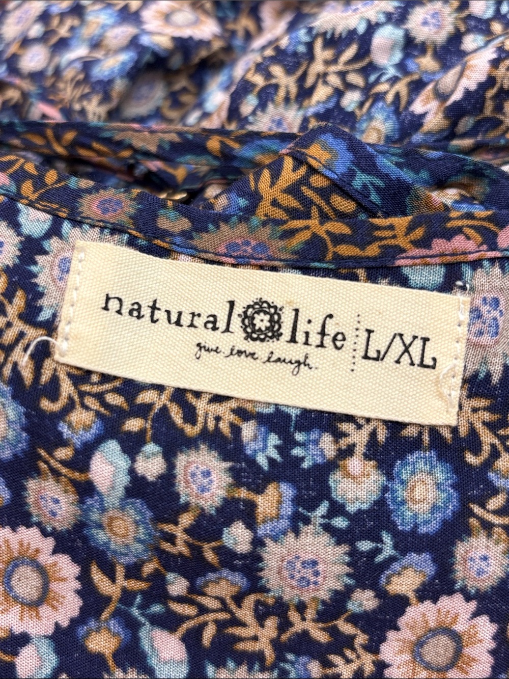 NATURAL LIFE Kaia Floral Tiered Maxi Dress Large/XL - Picture 13 of 14